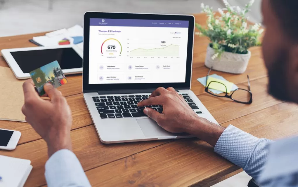 laptop mockup of an african american man working from home